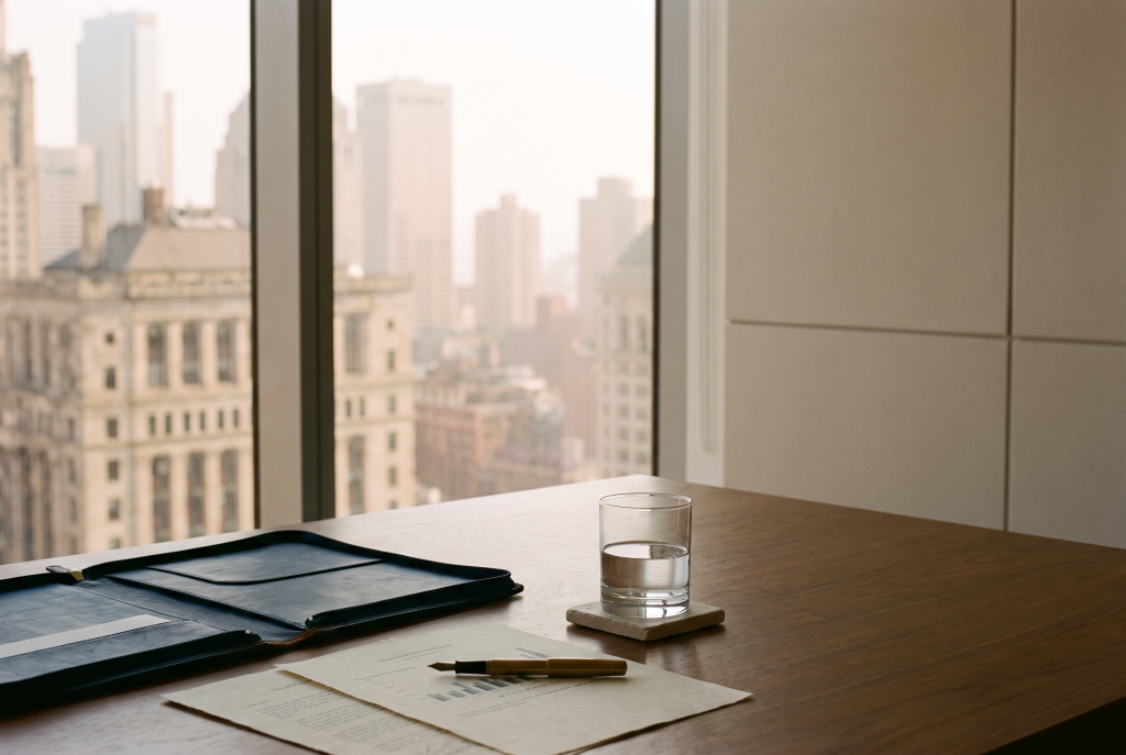 Executive performance review materials representing private equity value creation.