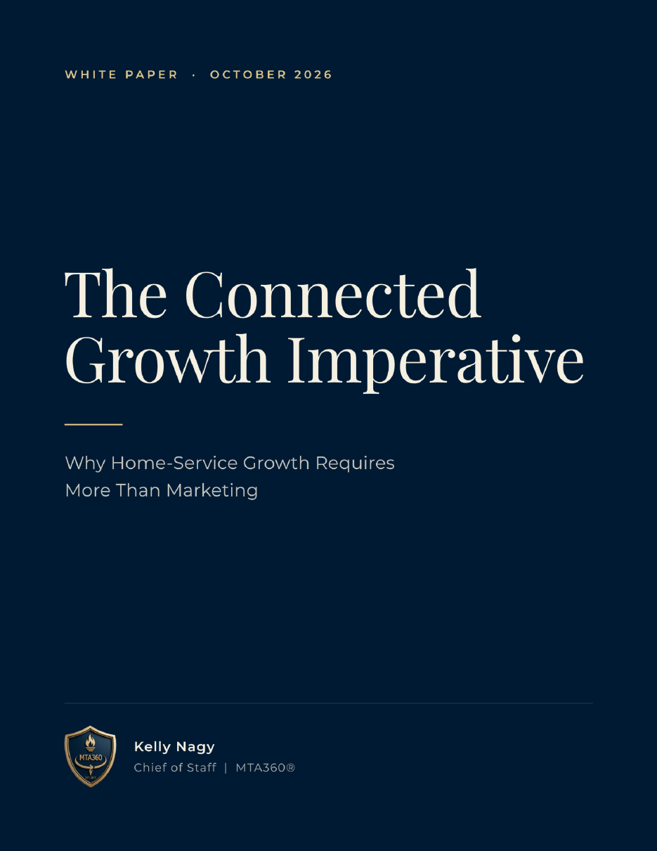 The Connected Growth Imperative white paper cover by MTA360